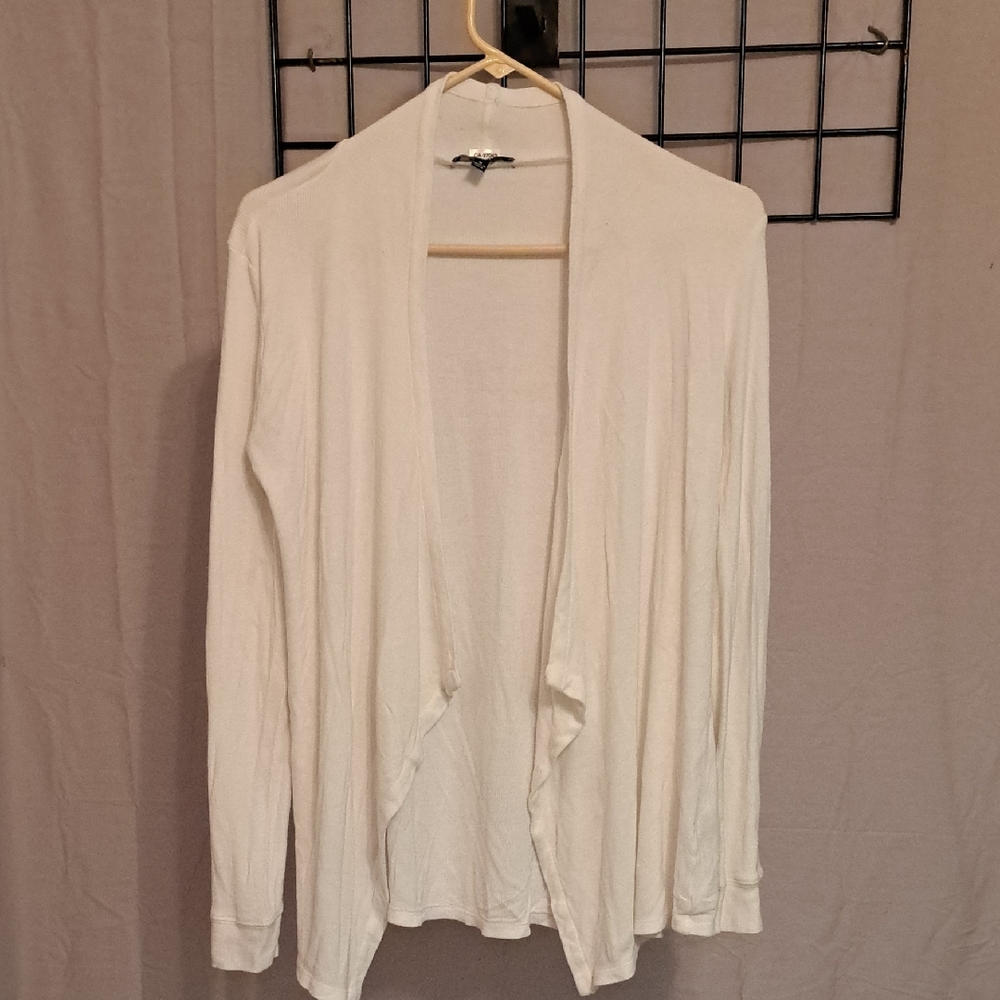 Premise Women's White Open Front Cardigan